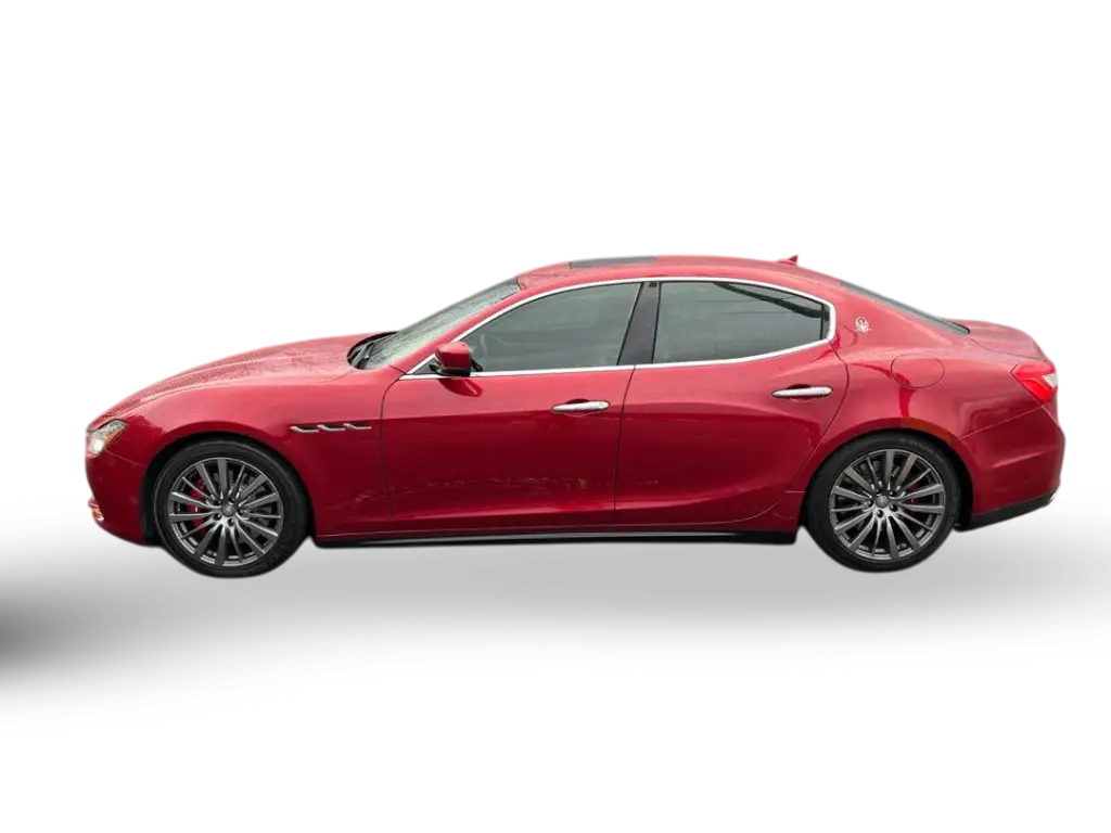 Red Maserati Ghibli