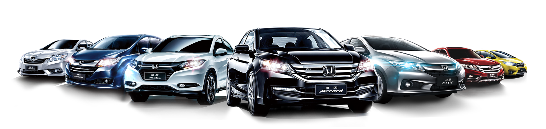 A selection of rental cars